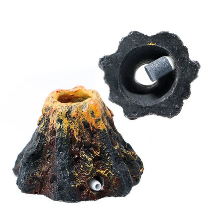 Aquarium Volcano Bubble Stone Ornament