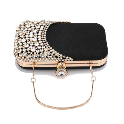 Crystal Embellished Evening Clutch Bag