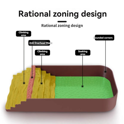 Reptile Bathing Pool with Ramp