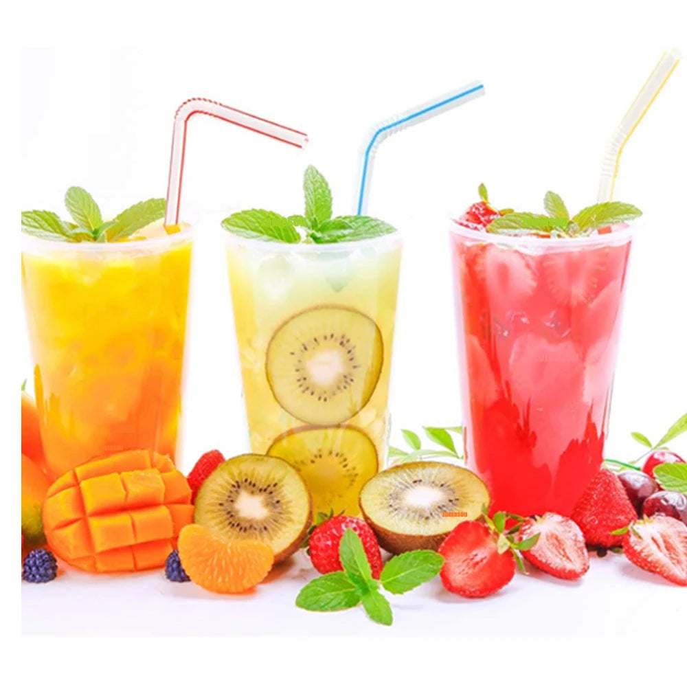 50-3000Pcs Multicolor Drinking Straws