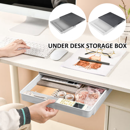 Under Desk Hidden Storage Drawer