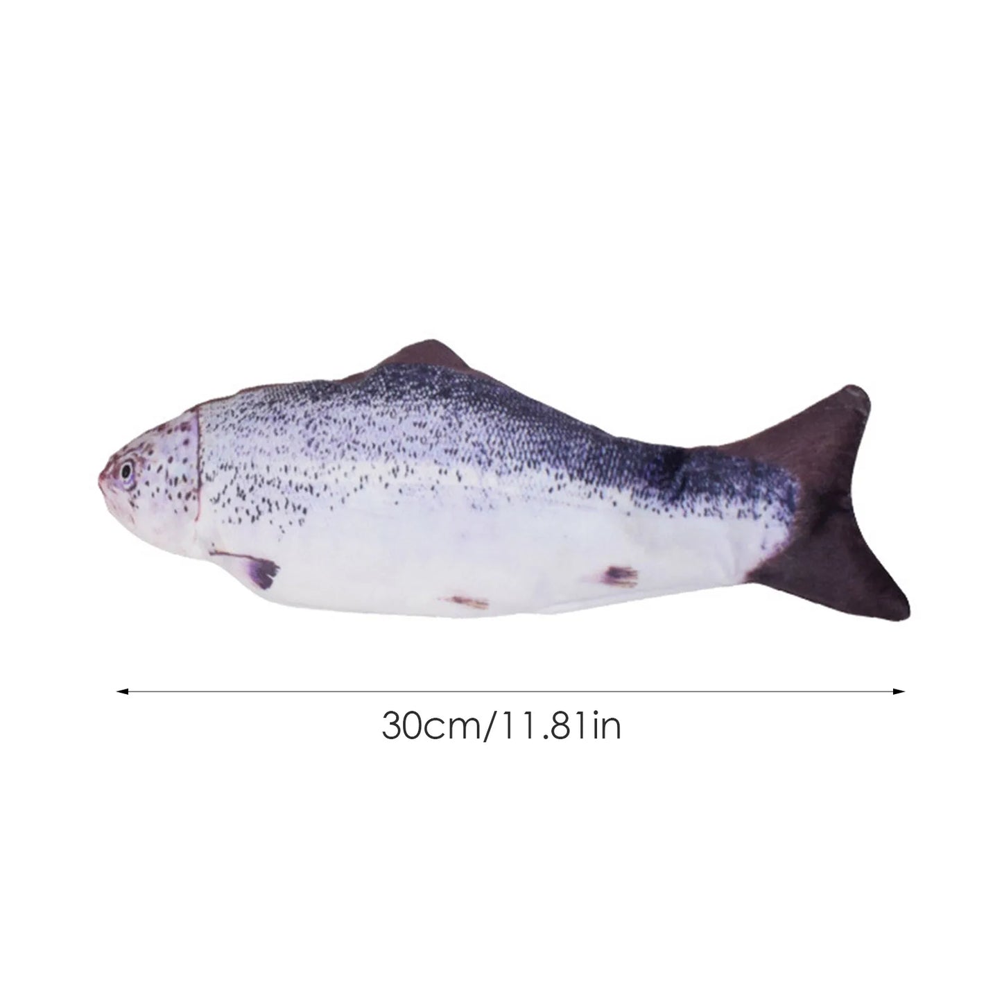 USB Rechargeable Interactive Floppy Fish Cat Toy