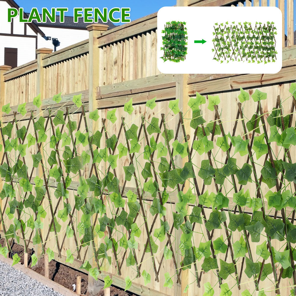 Expandable Artificial Ivy Privacy Fence