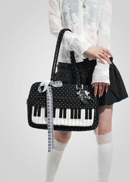 Piano Keyboard Shoulder Messenger Bag