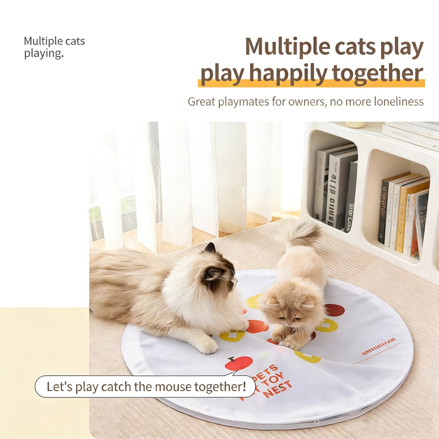 Automatic Cat Hunting Mat & Moving Ball Toy
