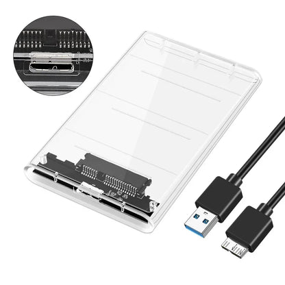 Transparent 2.5” SATA HDD & SSD Enclosure