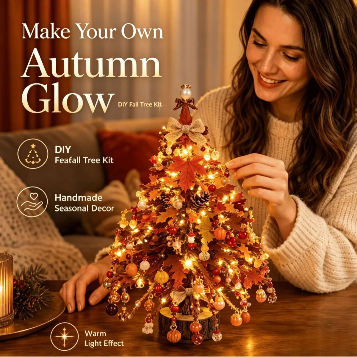 LED DIY Beaded Holiday Tree Kit