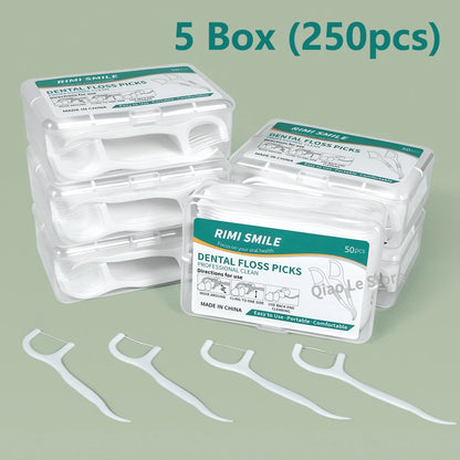 Portable Disposable Dental Floss Picks