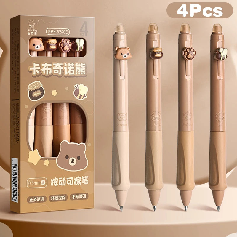 1/4Pcs Cartoon Capybara Panda Quick Drying Pen