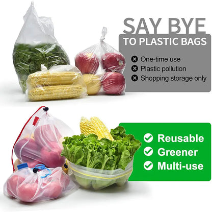 Reusable Mesh Produce Bag Set