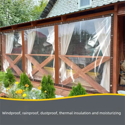 Heavy-Duty Clear Waterproof Tarpaulin