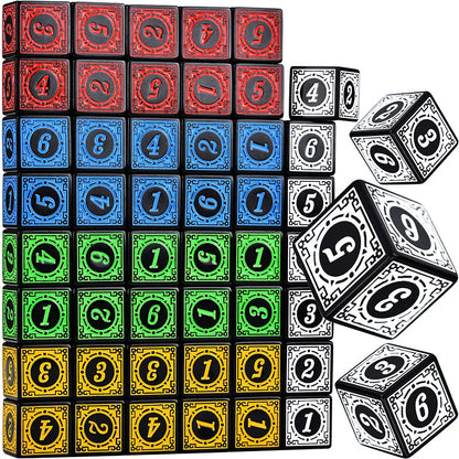 Acrylic D6 Polyhedral Dice Set