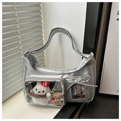 Y2K Transparent Ita Shoulder Bag