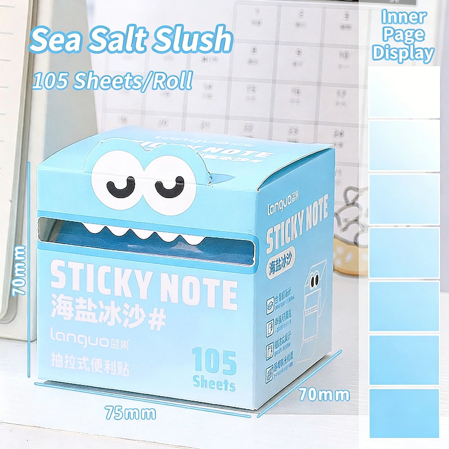 Transparent Pull-Out Sticky Notes Roll
