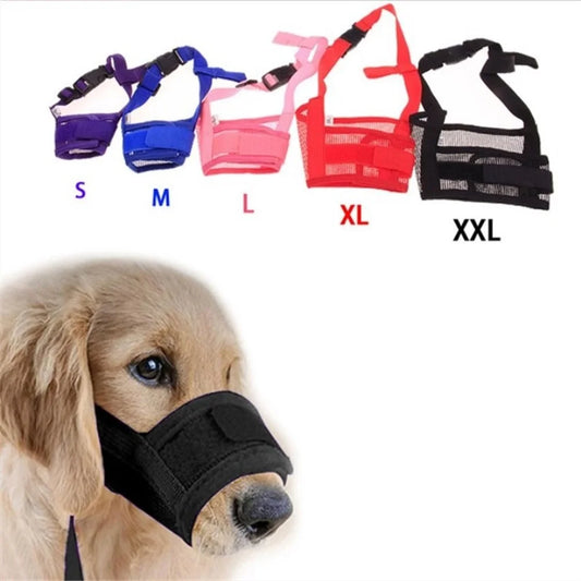 Adjustable Breathable Dog Mesh Muzzle