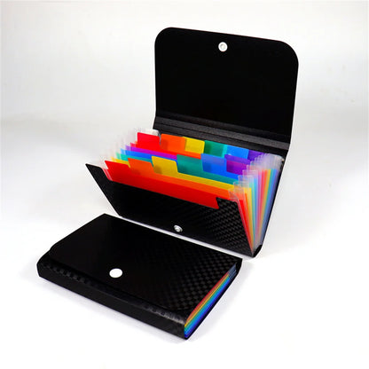A6 Expandable Accordion File Folder with Index Labels