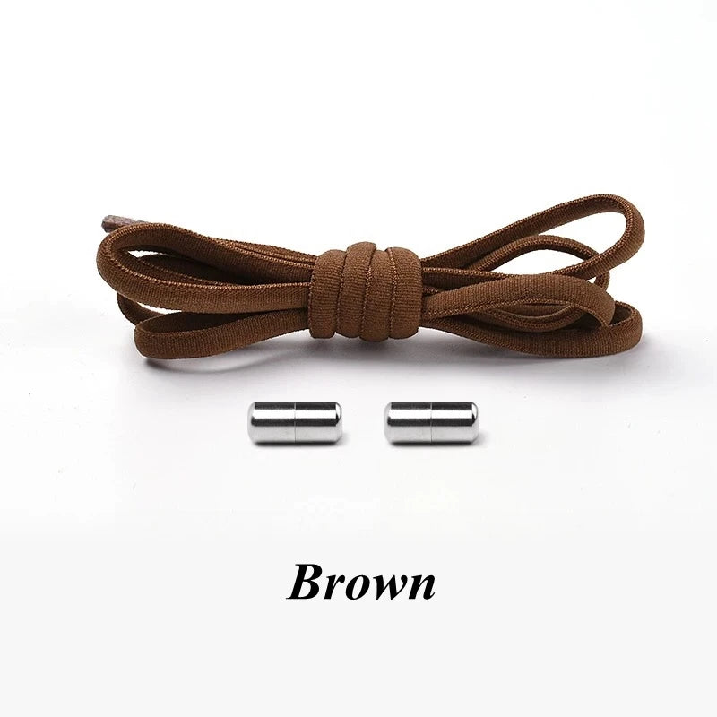 Elastic No-Tie Shoelaces with Metal Lock