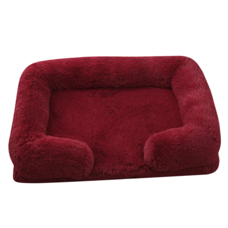 Plush Dog Bed with Removable Cover