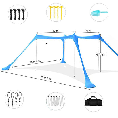 Portable Beach Canopy Sun Shelter for Camping & Outdoor Adventures