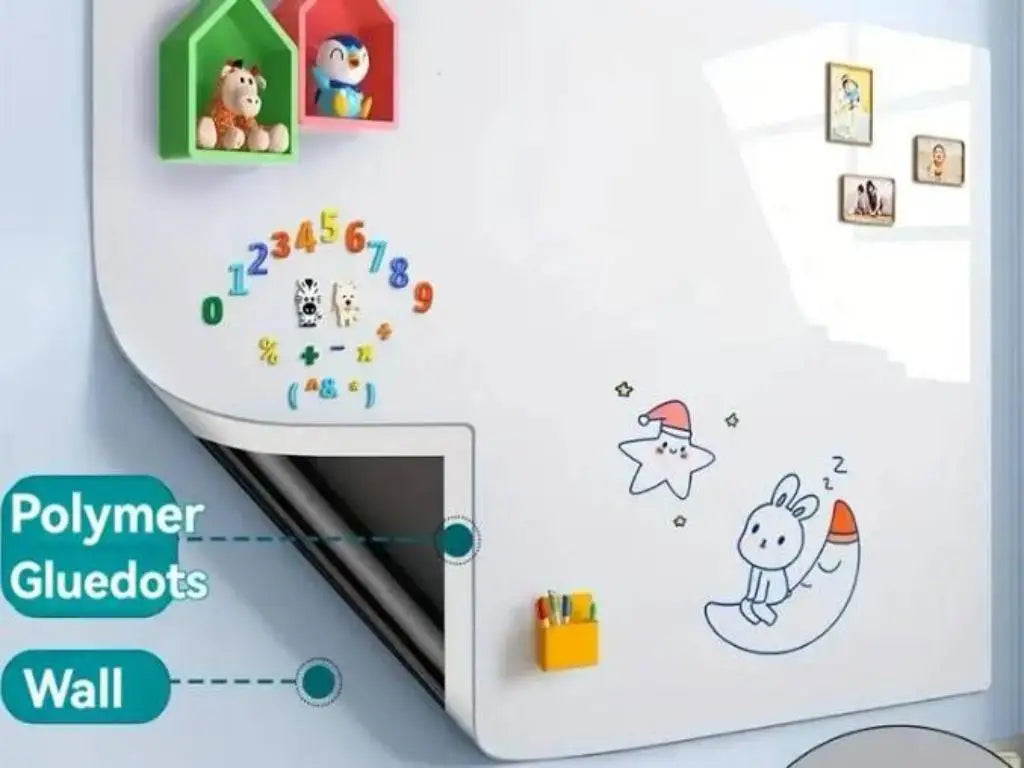 Magnetic Dry Erase Whiteboard Wall Sticker Kit