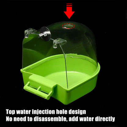 Hanging Bird Bath Box for Parrots