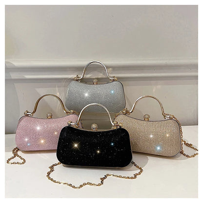 Pearl Chain Evening Shoulder Bag