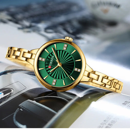 CURREN 9097 Women's Stainless Steel Quartz Fashion Watch