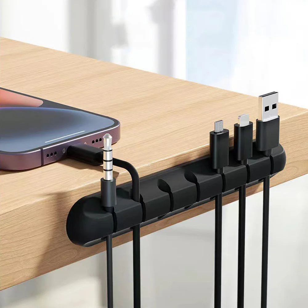 Adhesive Silicone Cable Holder Clips