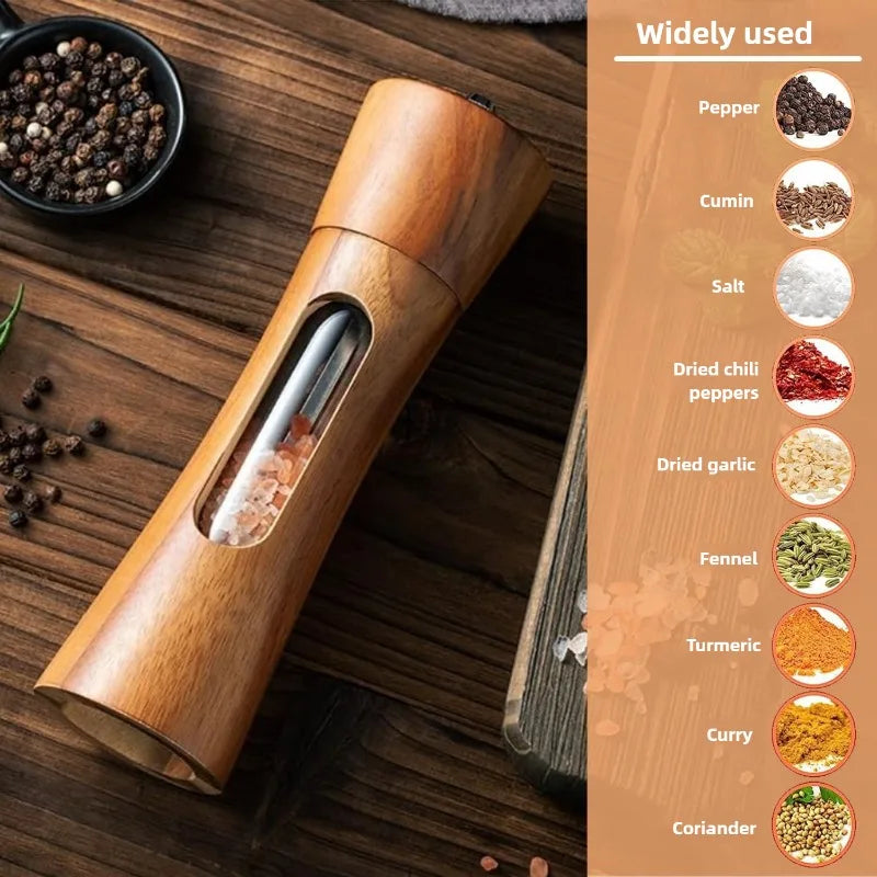Manual Wooden Salt & Pepper Grinder