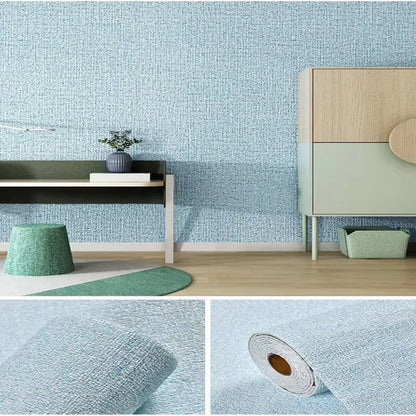 3D Self-Adhesive Linen Foam Wallpaper Roll