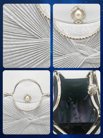 Beaded Pearl Evening Clutch