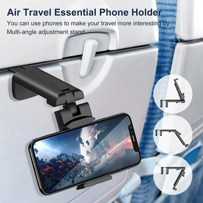 Universal 360 Rotate Foldable Airplane Travel Phone Holder Stand