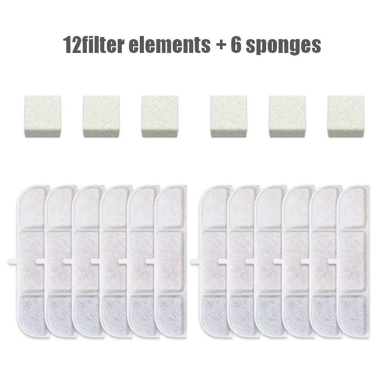 Replacement Filter Cartridges for DownyPaws Cat Water Fountain