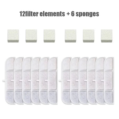 Replacement Filter Cartridges for DownyPaws Cat Water Fountain