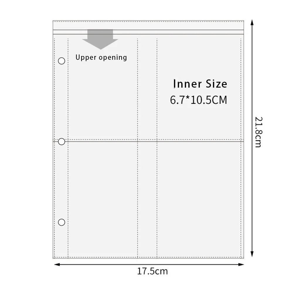 A5 Transparent Binder Sleeves for Photos & Photocards