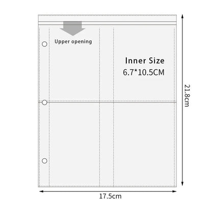 A5 Transparent Binder Sleeves for Photos & Photocards