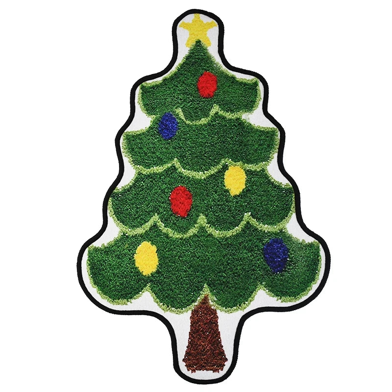 Christmas Tree-Shaped Floor Mat