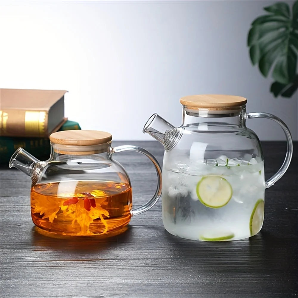 Large Capacity Heat-Resistant Glass Teapot