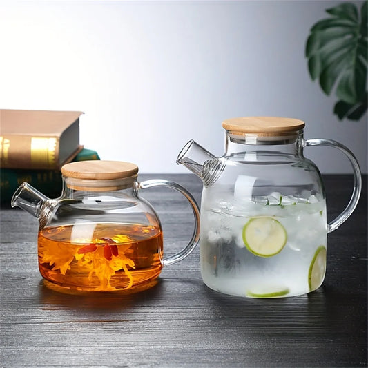 Large Capacity Heat-Resistant Glass Teapot