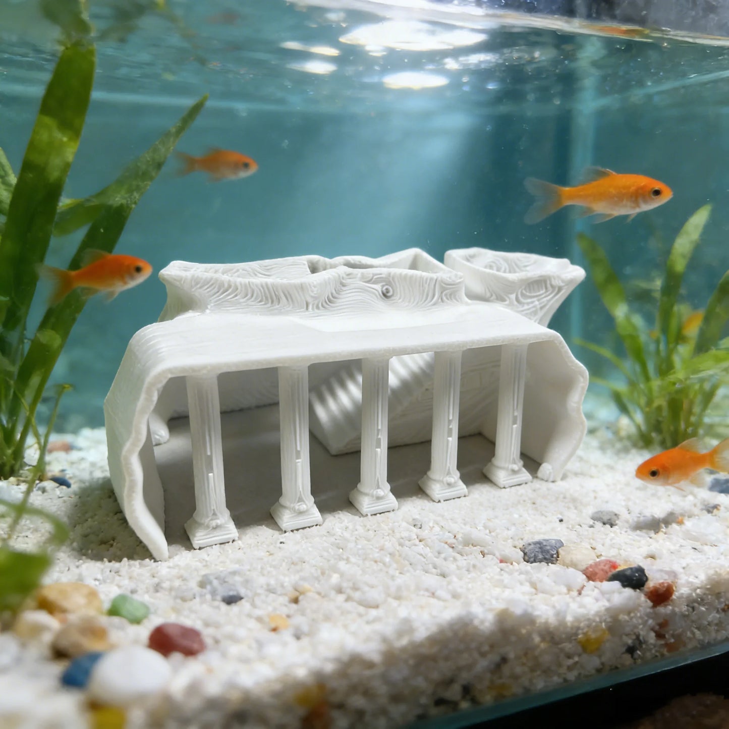 3D Castle Aquarium Cave Ornament for Fish & Reptiles