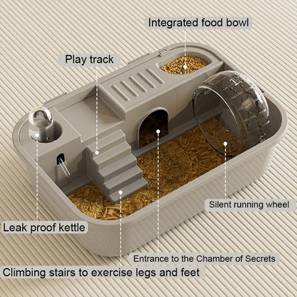 Plastic Hamster Cage Pet House with Accessories