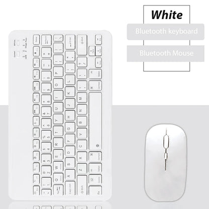 Bluetooth Wireless Keyboard & Mouse Combo for Tablets, Phones & Computers