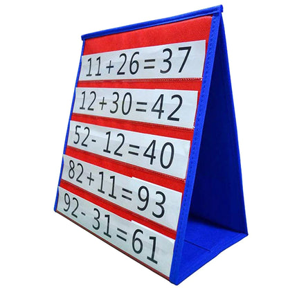 Double-Sided Desktop Pocket Chart for Classroom Learning