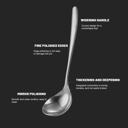 Stainless Steel Long Handle Soup Spoon