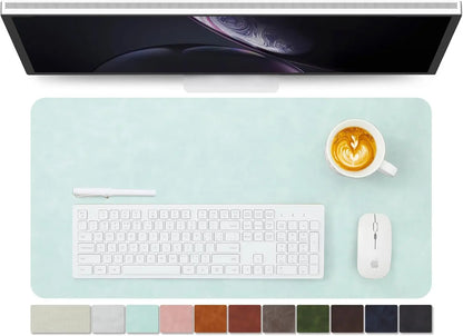 Distressed PU Leather Desk Mat