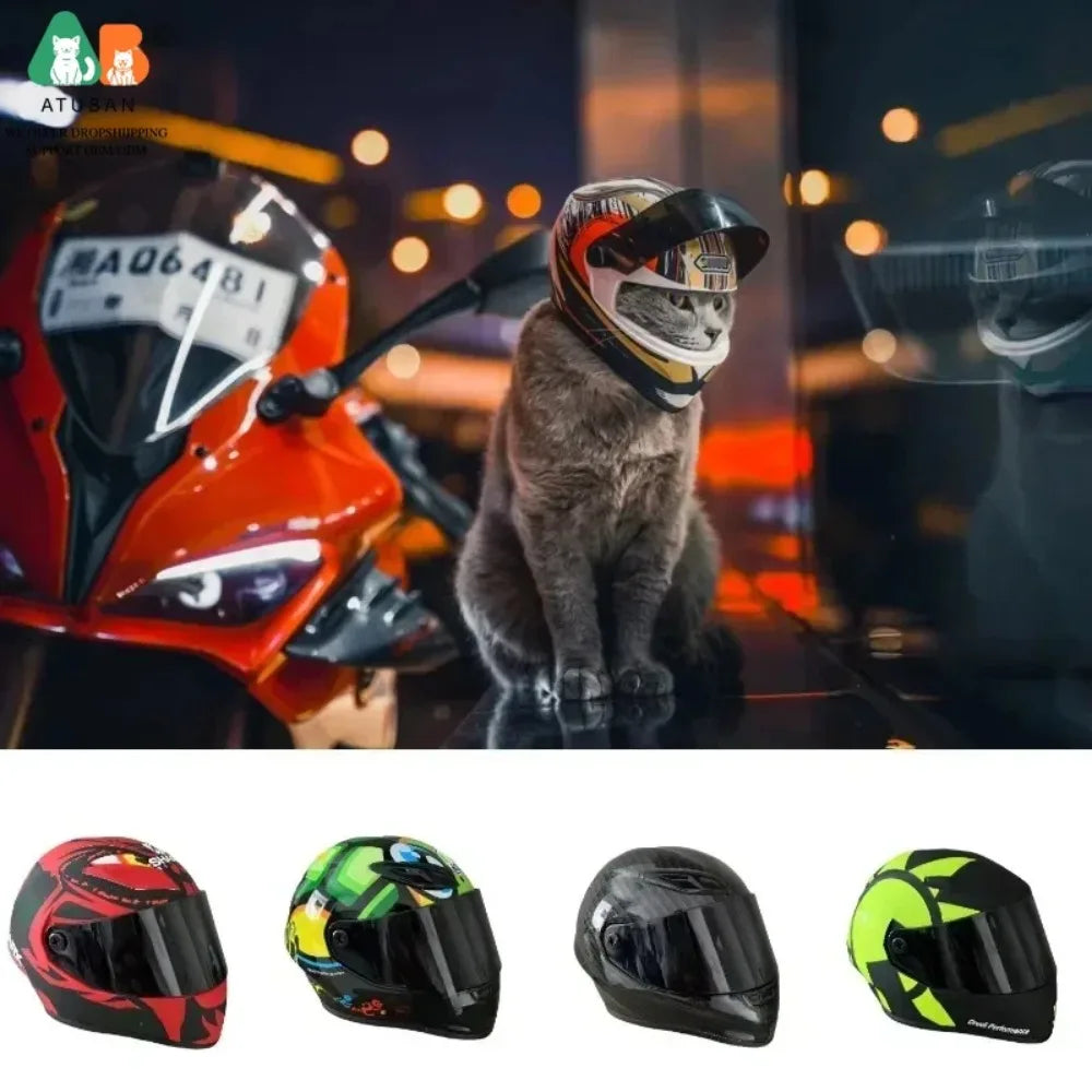 Full Face Decorative Helmet for Small Dogs & Cats
