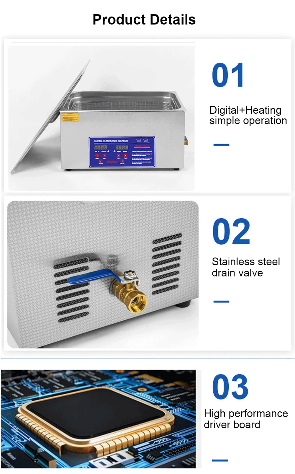 Ultrasonic Heated Cleaning Machine