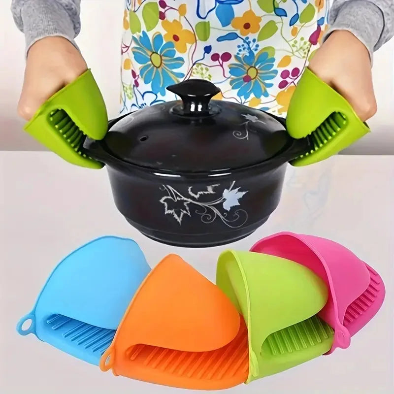 2-Pack Silicone Heat Resistant Pot Holder Gloves