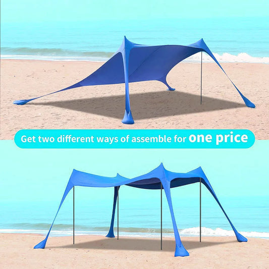 Portable Beach Canopy Sun Shelter for Camping & Outdoor Adventures