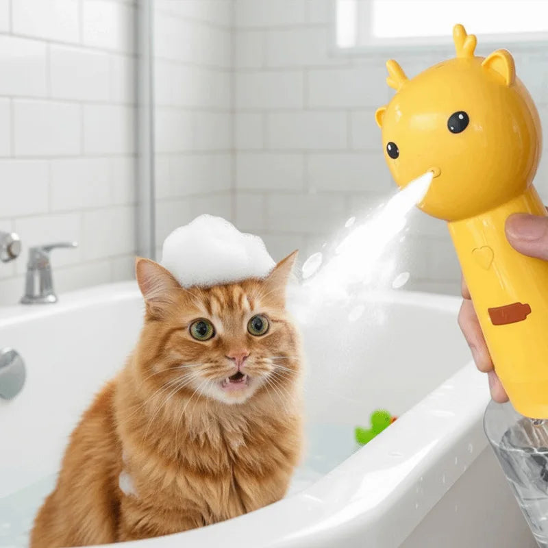 Electric Pet Bath Bubble Machine